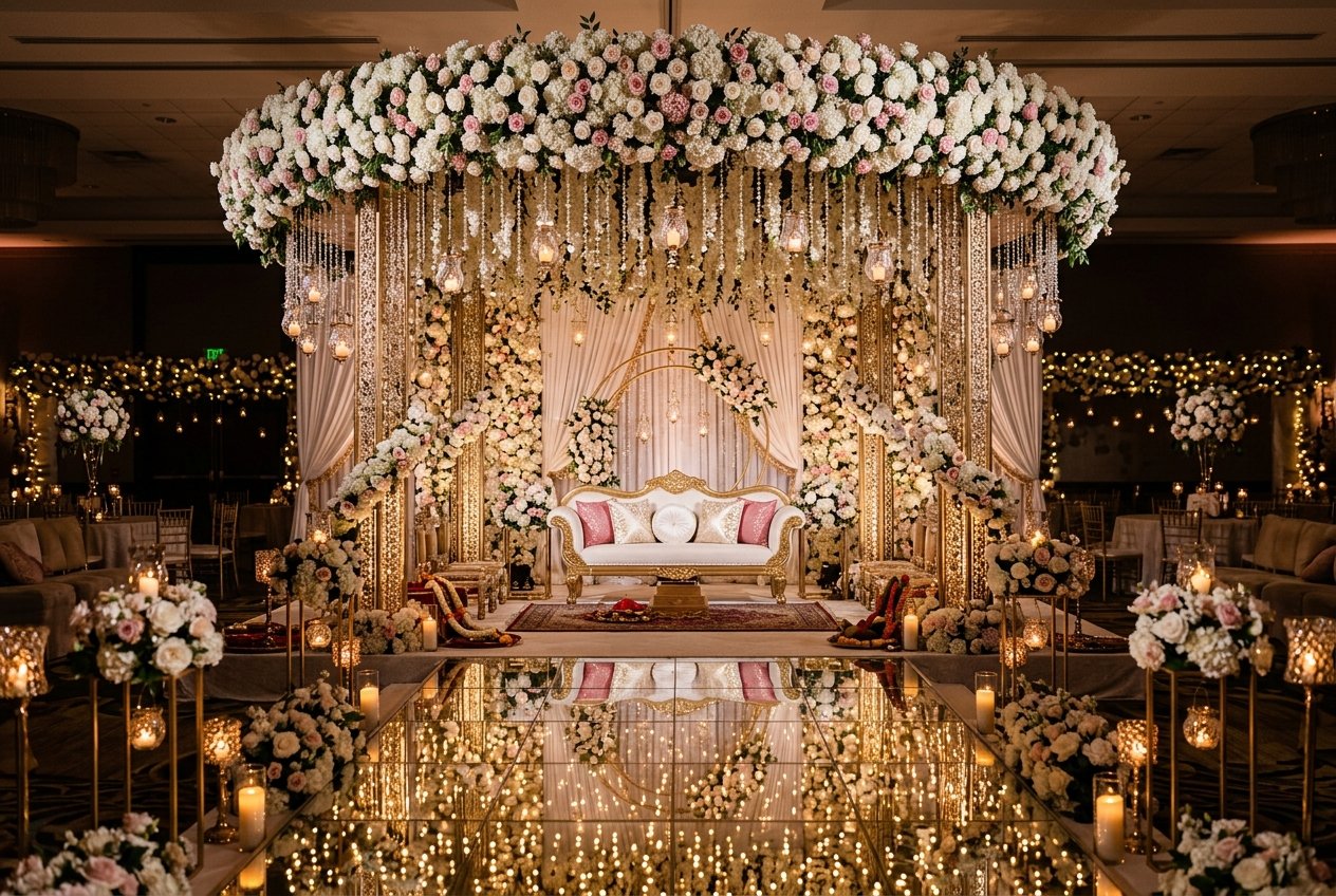 Royal Rose Mandap Stage